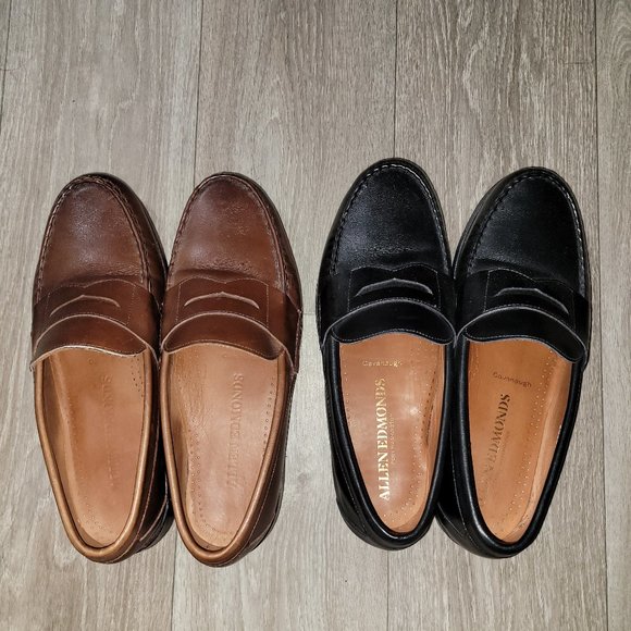 Black and Coffee Cavanaugh Penny Loafer 9.5EEE